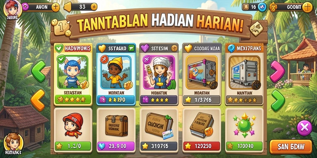 Pemandangan yang menakjubkan dari dunia fantasi.