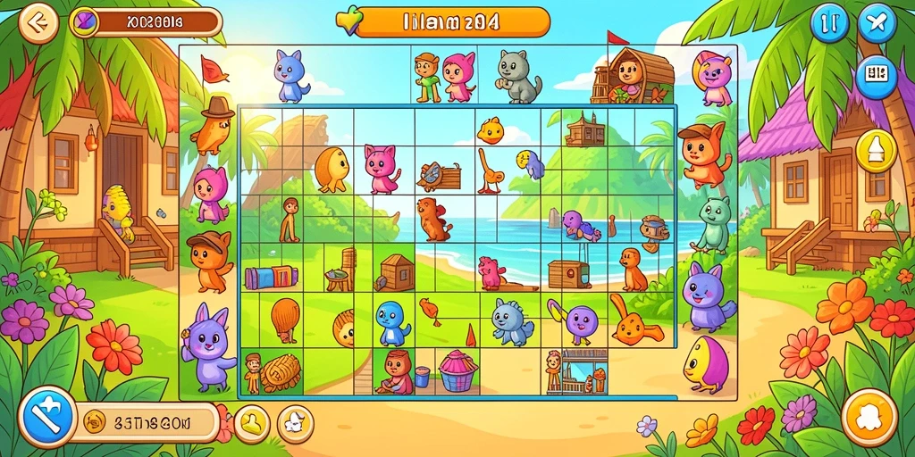 Lingkungan game yang beragam dan menantang.