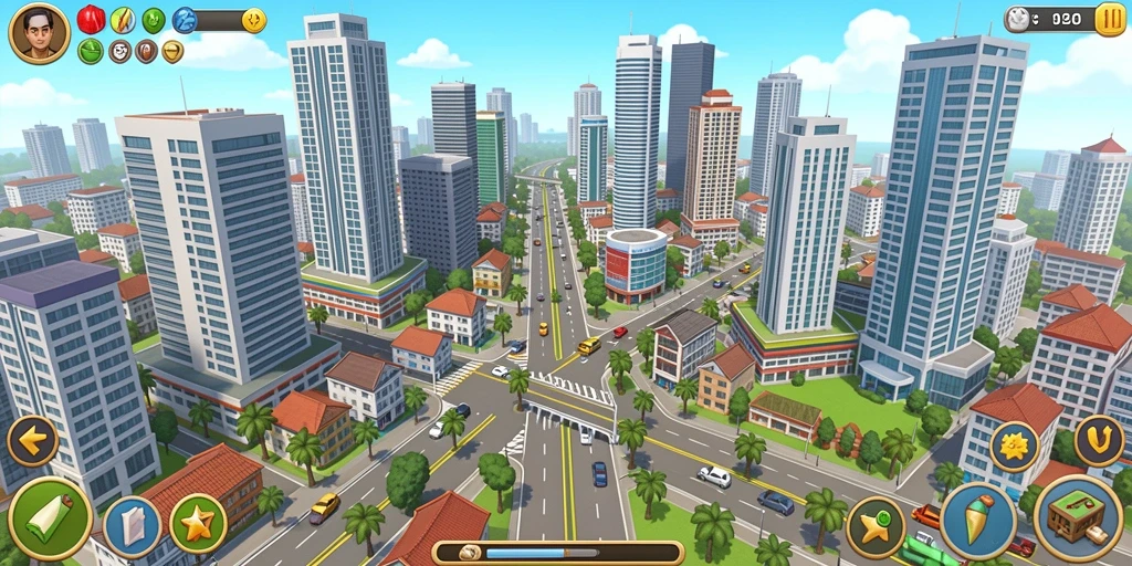 Screenshot memperlihatkan sistem upgrade karakter yang menarik.