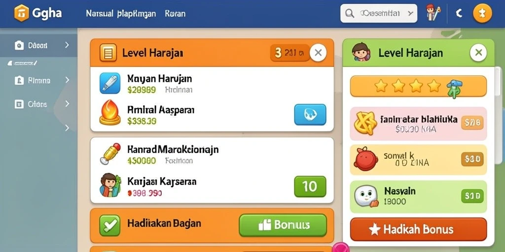 Tangkapan layar memperlihatkan karakter unik dalam permainan.
